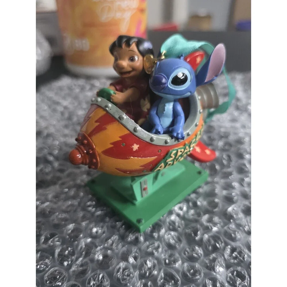 Disney Lilo & Stitch Rocket ship Christmas Space Adventure Ornament 2013